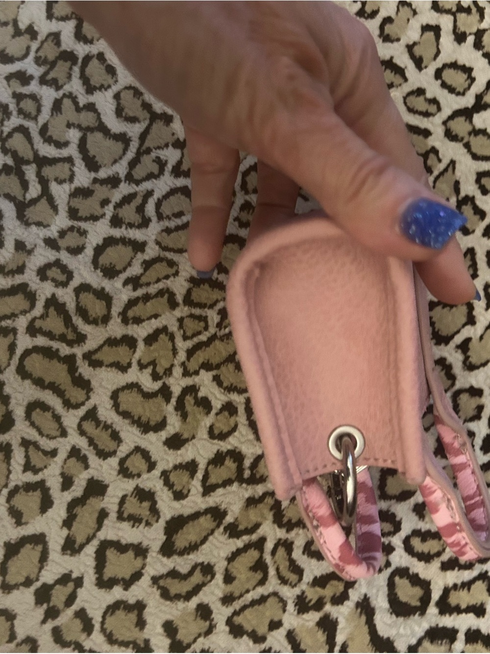 Nwot Wrangler Pink Mini Tote Keychain with Patterned Accent - Picture 8 of 8
